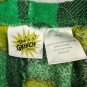 Dr Seuss The Grinch Pajama Pants Men Size M Green Yellow Plaid Print Sleepwear