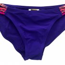 Old Navy XS Womens Purple Braided Hipster Bikini Bottom Swimsuit Nylon/Spandex