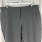 Worthington Women’s Ankle Pants Size 14 Black Slim Fit Stretch Polyester Blend