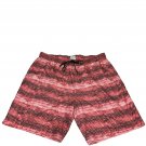 Calvin Klein Mens XXL Swim Trunks Red Black Geometric Drawstring Polyester Calvin Klein Mens XXL Swim Trunks Red Black Geometric Drawstring Polyester