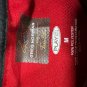 Greg Norman Mens Red Polo Shirt Play DRY Solid M Black Collar Golf Activewear