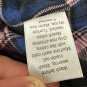 Sonoma Mens Flannel Button-Up Shirt XXL Pink Blue Plaid Long Sleeve Casual