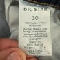 Big Star Womens Dark Wash Denim Shorts Size 30 Distressed Glam Casual Style