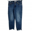 Denizen From Levis Boyfriend Jeans Womens Size 2 W26 Distressed Dark Wash Denim