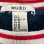 Los Angeles Track And Field Forever 21 Sweatshirt Medium Navy Cropped Top