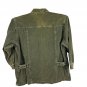 Fashion Bug Womenâs 18/20W Olive Green Corduroy Button-Up Jacket Long Sleeve