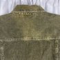 Fashion Bug Womenâs 18/20W Olive Green Corduroy Button-Up Jacket Long Sleeve