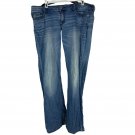 Decree Womens Slim Bootcut Jeans Size 15 Blue Denim