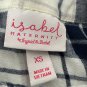 Isabel Maternity By Ingrid & Isabel Plaid Long Sleeve Top Womens Size XS