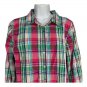 Talbots Womens Plaid Button-Up Shirt M Multi-Color Long Sleeve Cotton Casual Top