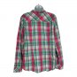 Talbots Womens Plaid Button-Up Shirt M Multi-Color Long Sleeve Cotton Casual Top