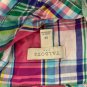 Talbots Womens Plaid Button-Up Shirt M Multi-Color Long Sleeve Cotton Casual Top