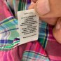 Talbots Womens Plaid Button-Up Shirt M Multi-Color Long Sleeve Cotton Casual Top