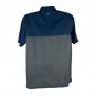 Travis Mathew Mens Polo Shirt Large Polyester/Spandex Blend Navy/Gray