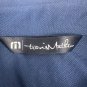 Travis Mathew Mens Polo Shirt Large Polyester/Spandex Blend Navy/Gray