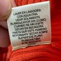 St. Johns Bay Womens Ribbed V-Neck Sweater Large Orange Cotton Blend