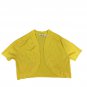 Cato Size XS Womens Yellow Short Sleeve Open Front Shrug Cardigan Knit