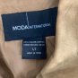 Moda International Womens Genuine Leather Tan Long Coat LT Button Front China