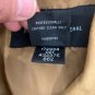 Moda International Womens Genuine Leather Tan Long Coat LT Button Front China
