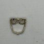Gold-Tone Glasses Brooch Pin With Rhinestone Accents For Women