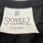 Skweez Couture By Jill Zarin Black Sheer Babydoll Lingerie With Embroidered Cups