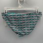 Ninety Five Bikini Swim Womens Size S Multicolor Striped Mid-Rise Swimwear