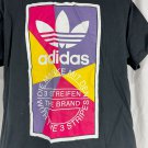 Adidas Mens Graphic Trefoil T-Shirt Black XL 3 Stripes Logo Comfortable Casual Adidas Mens Graphic Trefoil T-Shirt Black XL 3 Stripes Logo Comfortable Casual