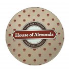 Vintage House Of Almonds Tin Container With Lid Fine Gift Foods From California