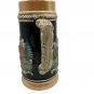 Vintage Ceramic Old Germany Beer Stein Handpainted 1/2L Embossed Detail Village