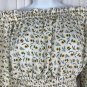 Pink Lily Off-Shoulder Floral Blouse Smocked Waist Long Sleeves Size M Sunflower