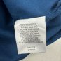 Alfred Dunner Womens Lapis Blue Embroidered Top Size L Cotton Blend 3/4 Sleeves