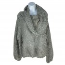 Gray Debut Womens Knit Sweater With Cowl Neck S Acrylic/Polyester
