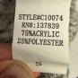 Gray Debut Womens Knit Sweater With Cowl Neck S Acrylic/Polyester