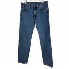 Levis 505 Mens Straight Leg Jeans W32 L34 Denim Blue