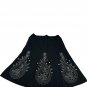 Ann Taylor Loft Petites Black & White Embroidered A-Line Skirt Size 10P