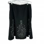 Ann Taylor Loft Petites Black & White Embroidered A-Line Skirt Size 10P