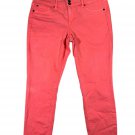 Torrid Womens Denim Skinny Jean Size 14 Coral Stretch Color Mid Rise Casual Torrid Womens Denim Skinny Jean Size 14 Coral Stretch Color Mid Rise Casual