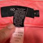 Torrid Womens Denim Skinny Jean Size 14 Coral Stretch Color Mid Rise Casual