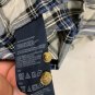 Tommy Hilfiger Mens Slim Fit Plaid Shirt XL Blue & White Long Sleeve 100% Cotton
