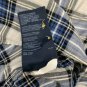 Tommy Hilfiger Mens Slim Fit Plaid Shirt XL Blue & White Long Sleeve 100% Cotton