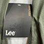 Lee Womens Olive Gray Shirt Dress XS Long Sleeve Button Front Cotton Blend New