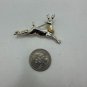 Vintage Silver & Gold-Tone Reindeer Brooch Lapel Pin