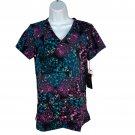 Koi Lite Stretch XXS V Neck Scrub Top Exotic Wings Butterfly Pattern Lightweight Koi Lite Stretch XXS V Neck Scrub Top Exotic Wings Butterfly Pattern Lightweight