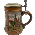 Vintage Gerzit Weiden German Beer Stein 0.25L Pewter Lid Bavaria Design