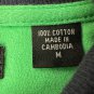 Izod XFG Green Mens Pullover 1/4 Zip Sweatshirt Size Medium 100% Cotton