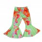Girls Toddler 3-Piece Boho Outfit Fringe Tee Tie-Dye Bell Bottoms & Headband 3T