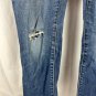Levi's 505 Straight Leg Womes Blue Jeans Size 10 Distressed Denim