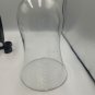 Wrought Iron Wall Sconce Candle Holder With Glass Hurricane Vase Black & Clear