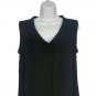 Cloth & Stone Womens Black Sleeveless V-Neck Tunic Dress Size S Rayon Casual