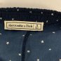 Abercrombie & Fitch Womens Navy Star Print Boho Blouse S Long Sleeve Lightweight